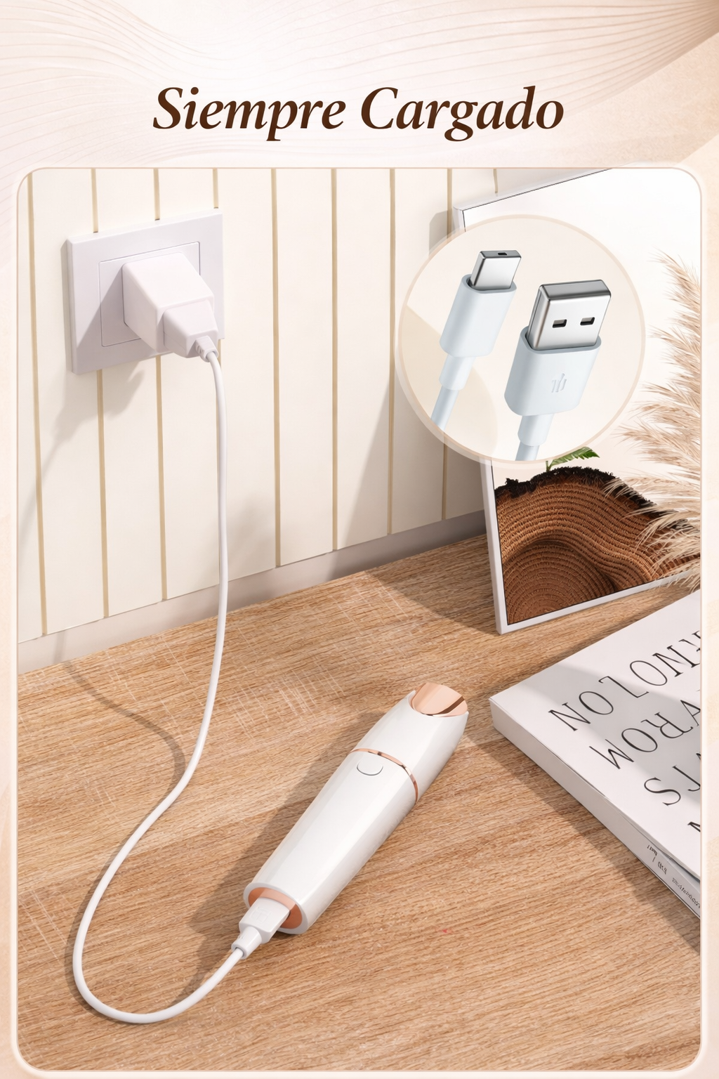 Depiladora Facial Portátil 2 en 1 para Mujer Recargable · Precisa · Para Rostro, Labios y Cejas